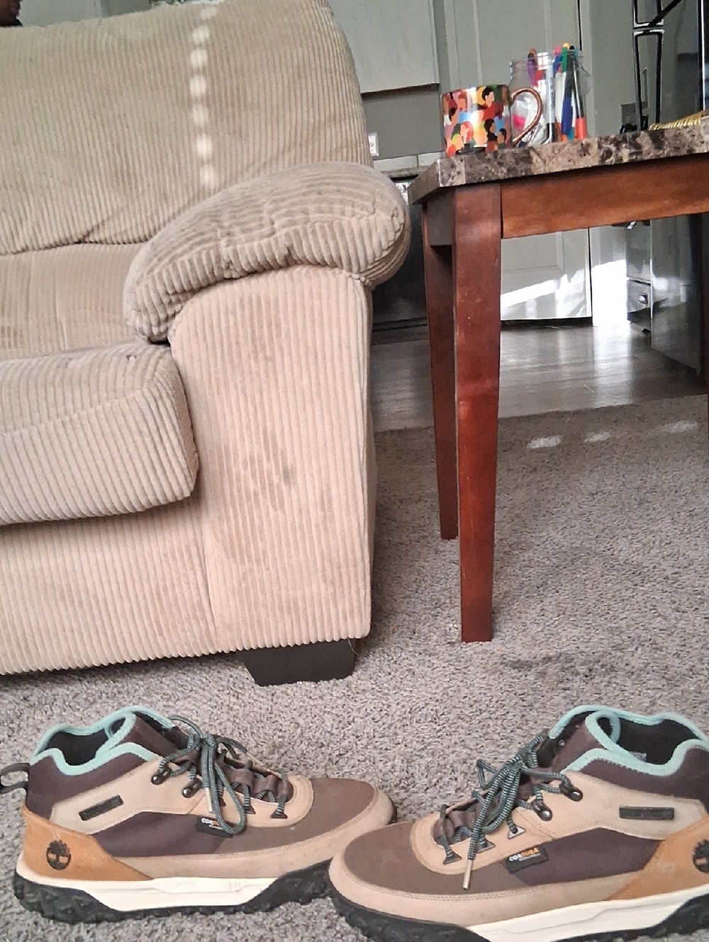 Timberland Brown, Tan & Mint Trail Sneakers